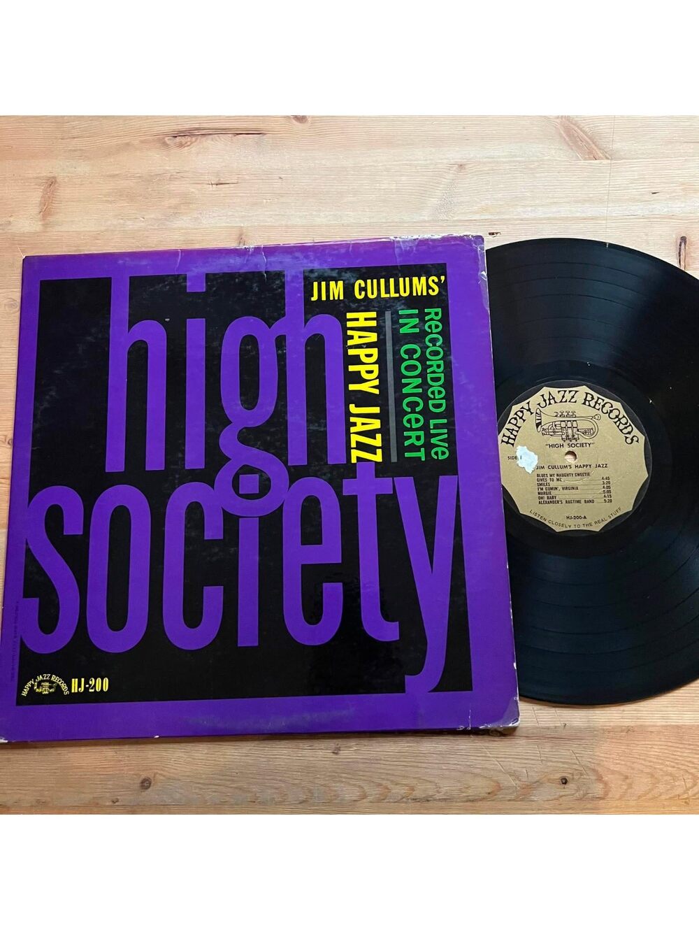 Jim Cullum's Happy Jazz - High Society 33rpm VG+ VR23